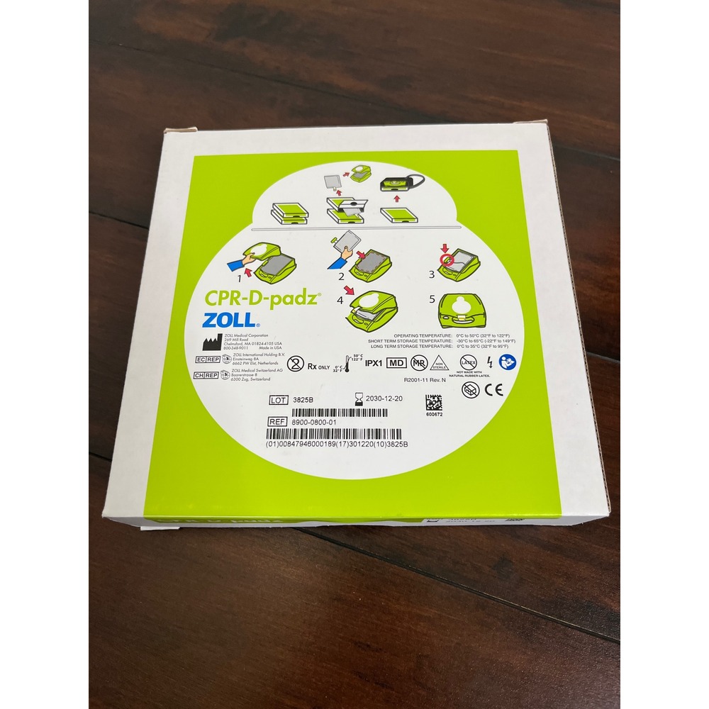 ZOLL‎ 8900-0800-01 CPR-D-padz Electrode Pad 2030